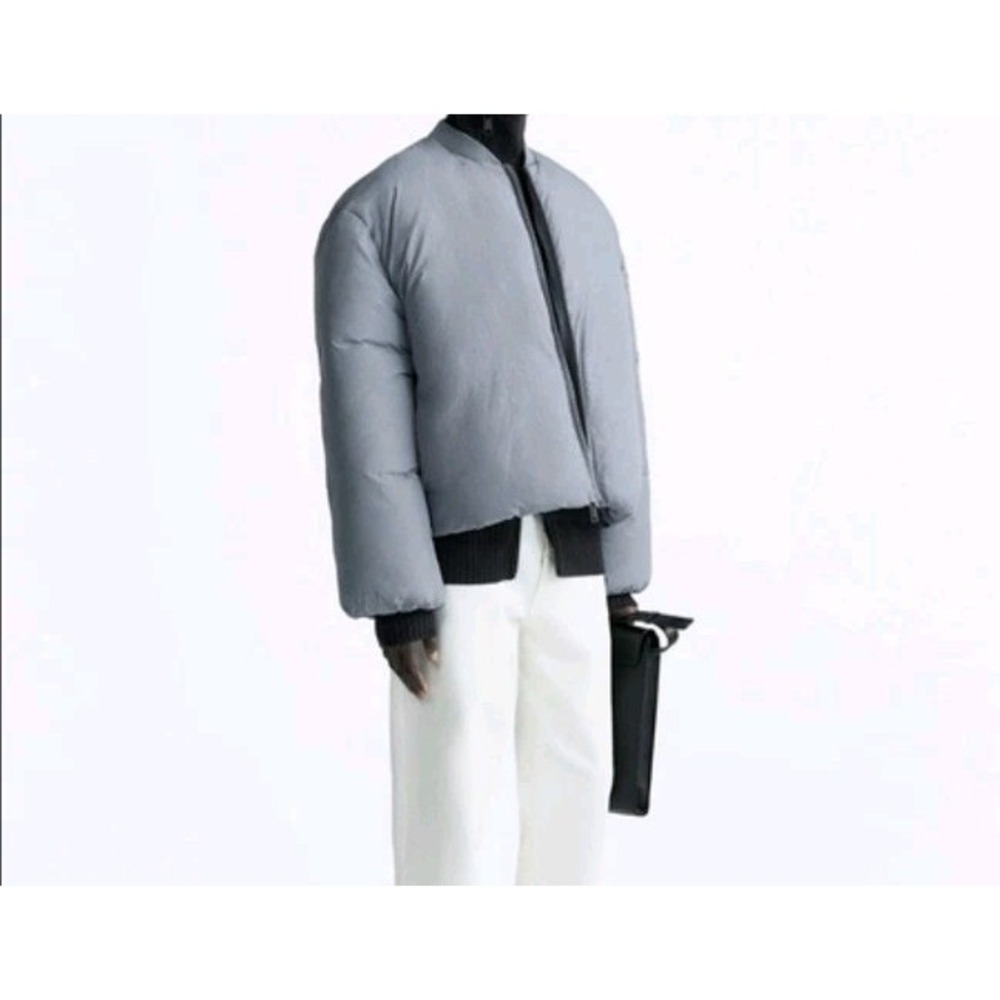 Zara Boxy Fit Men's Puffer Jacket Blue Size XL NWOT